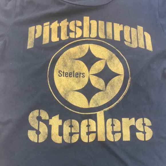 Junk Food Pittsburg Steelers Distressed Kids Tee Shirt Size Large - Picture 3 of 11